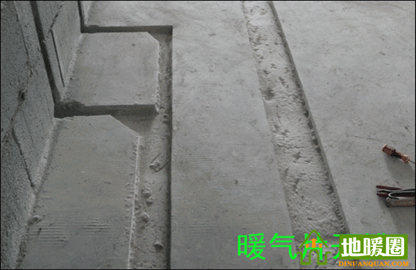 武漢暖氣安裝，暖氣開槽